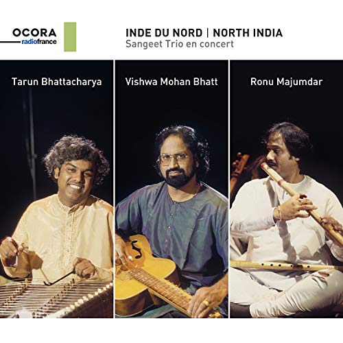 CD cover featuring three Indian musicians with their instruments.