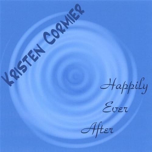 CD cover with blue ripple effect and text “Kristen Cormier” and “Happily Ever After”.