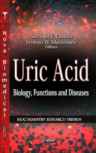 Book cover for "Uric Acid: Biology, Functions and Diseases" with red spine.
