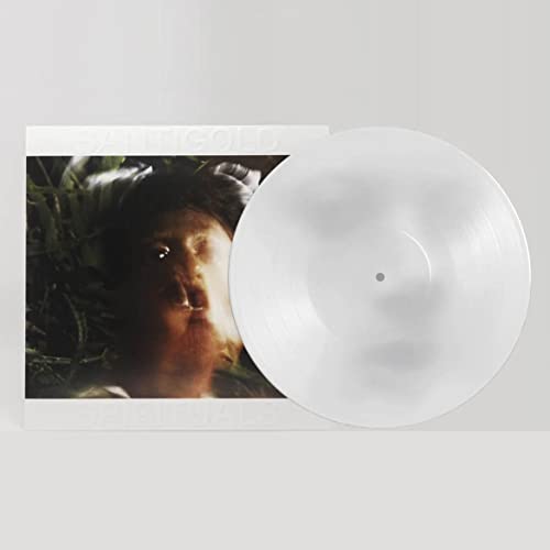 Santigold's "Spirituals" vinyl record with a portrait cover and white disc.