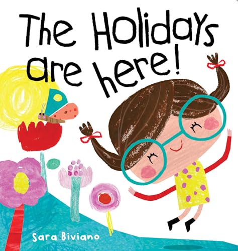 Book cover with illustrated girl, flowers, and colorful handwritten title.
