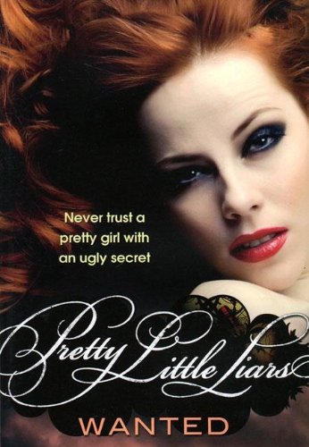 Book cover featuring a woman with red hair and the title "Pretty Little Liars.