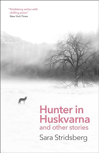 Book cover with snowy landscape, lone wolf, and red title text.
