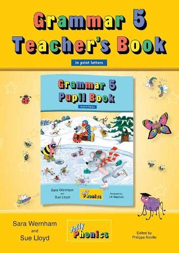 Cover of "Grammar 5 Teacher's Book" with illustrated winter scene.