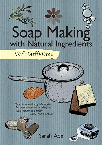 Book cover: "Soap Making" with illustration of pot, soap bars, and herbs.
