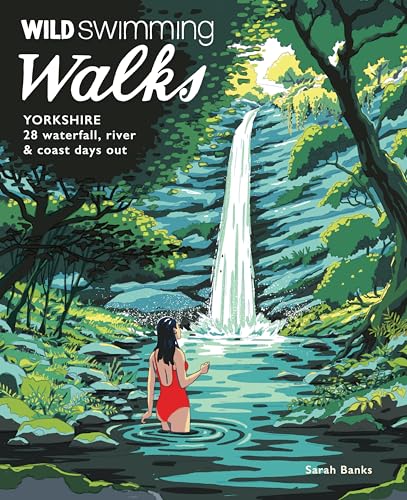 Colourful guidebook with photographs of Yorkshire landscapes, rivers, and coastlines, and walking routes.