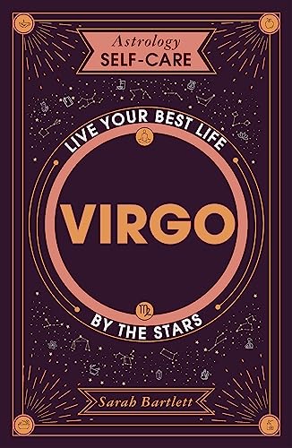 Book cover for “Astrology Self-Care: Virgo” with celestial designs.