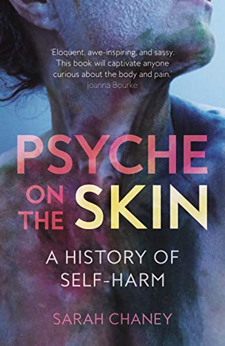 Book cover: "Psyche on the Skin," showing a person’s torso with markings.