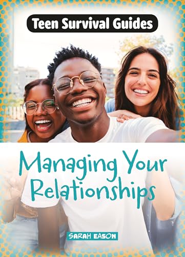 Book cover: "Managing Your Relationships" with three smiling young adults.