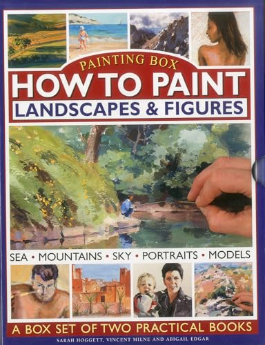 Painting instruction box set with landscape and figure painting examples.