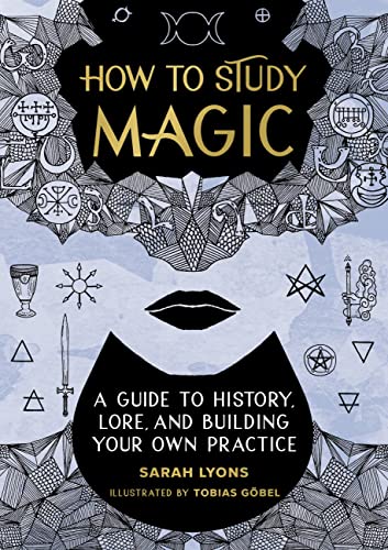 Book cover with ornate, dark illustrations and the title "How to Study Magic.