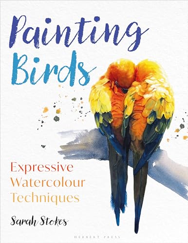 Book cover featuring a watercolor painting of two colorful parrots perched on a branch.