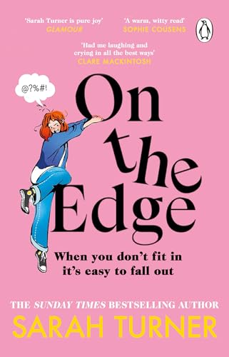 Book cover: "On the Edge" by Sarah Turner, with illustration of a woman.
