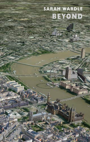Book cover with aerial view of a city and river.