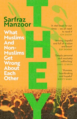 Book cover for "They" with large green text and crowd imagery.
