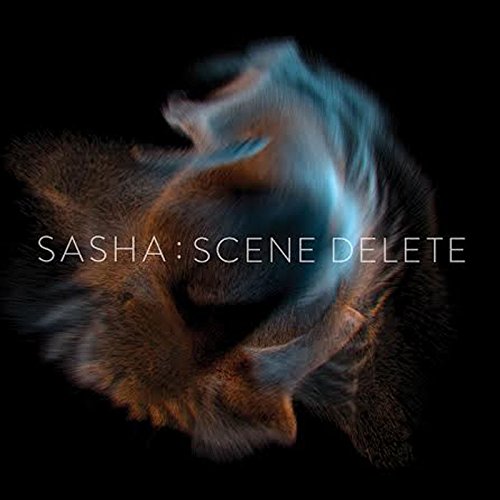 Album cover for Sasha’s “Scene Delete” with abstract, blurred imagery.