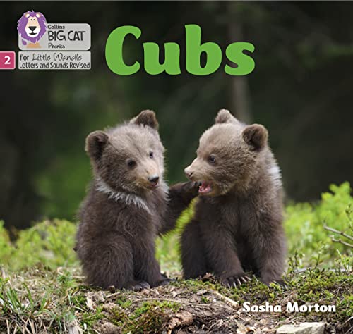 Book cover featuring two young brown bear cubs interacting playfully.