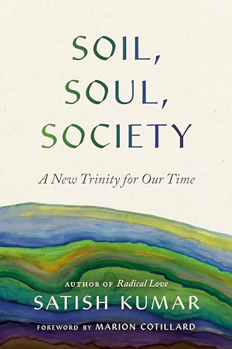 Book cover: "Soil, Soul, Society" with painted landscape and author name.