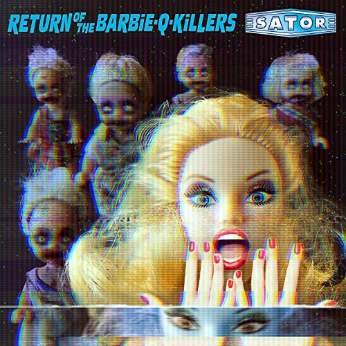 CD cover with distorted Barbie doll face and unsettling baby dolls.