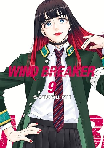 Manga cover featuring a character with long black hair with red tips.