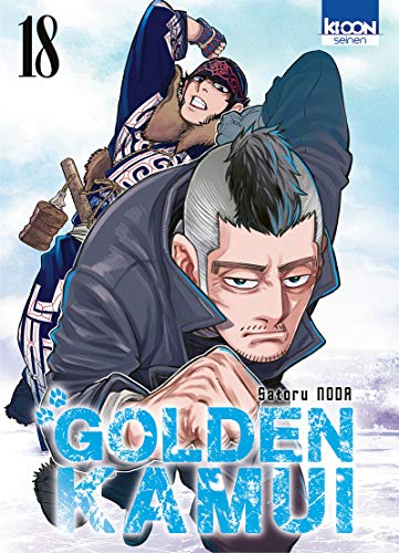 Golden Kamui volume 18 cover: three men in a dynamic, illustrated scene.
