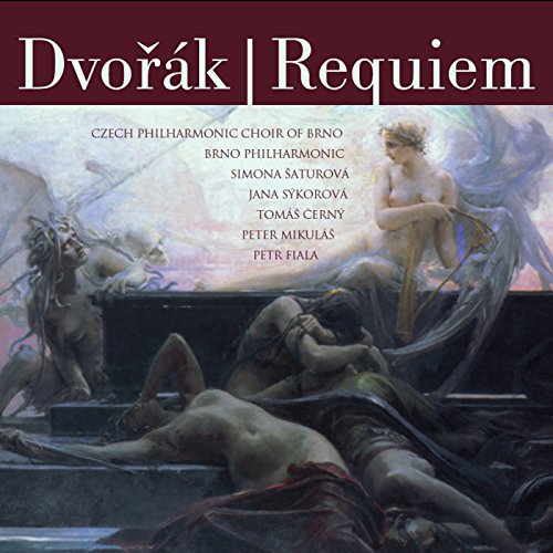 CD cover for Dvořák’s Requiem featuring dramatic, classical painting.