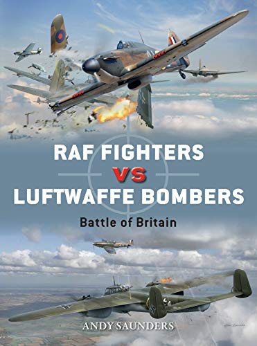 Book cover depicting WWII aircraft in aerial combat, Battle of Britain.