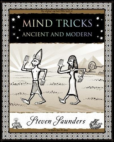 Book cover with illustrated figures performing magic tricks in Egypt.