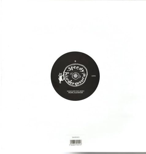 Black vinyl record with white label featuring "Speedy Wunderground" logo.