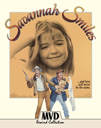 "Savannah Smiles" Blu-ray cover featuring a girl and two men in a western pose.
