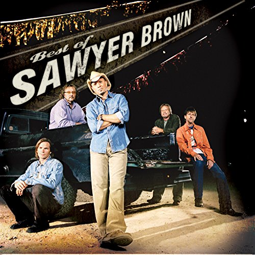 Sawyer Brown album cover featuring the band and a pickup truck.