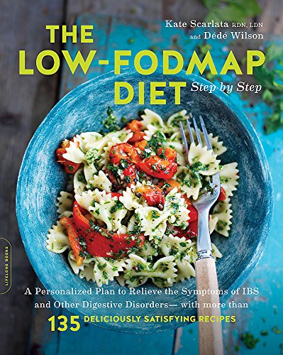 Book cover featuring a blue bowl of farfalle pasta with red peppers and pesto.