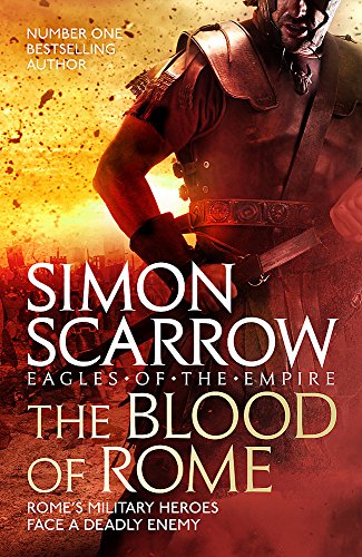 Book cover featuring a Roman soldier in armor against a fiery, chaotic battlefield background.