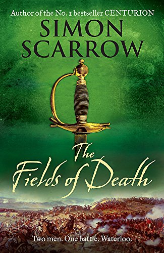 Book cover featuring a sword against a green background over a battlefield scene.