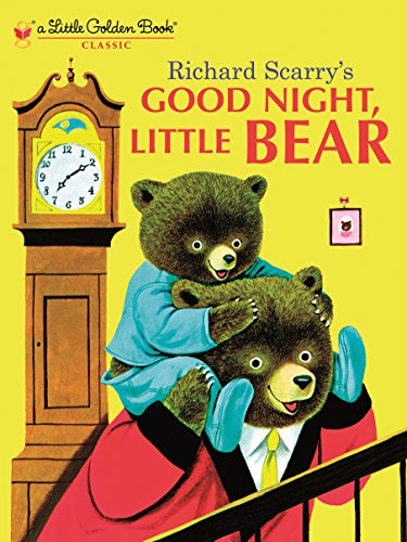 Cover of “Good Night, Little Bear” showing two bears and a clock.