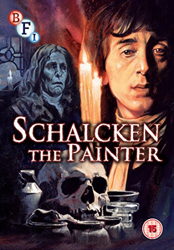 DVD cover for "Schalcken The Painter" featuring a man with a candle.