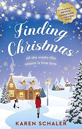 Book cover: snowy winter scene with a house, woman, and dog.