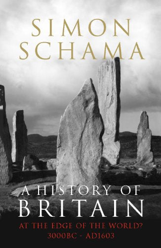 Book cover: "A History of Britain" with ancient standing stones.