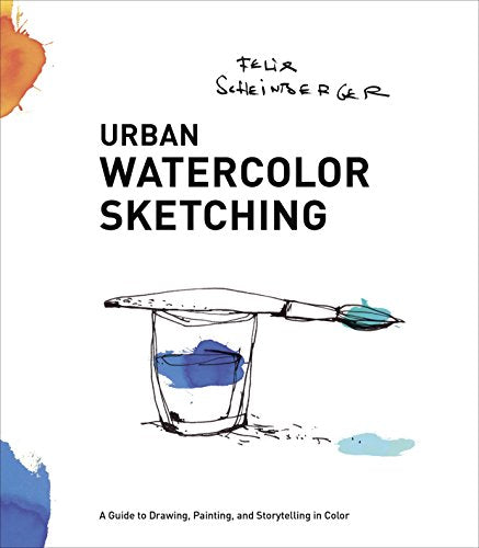 Book cover with watercolor illustration of a paintbrush and glass.