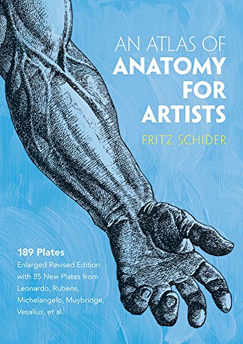 Book cover: anatomical drawing of an arm and hand, blue background.