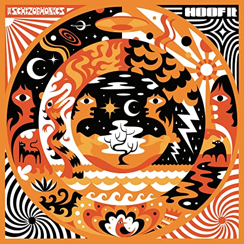 CD cover: orange and black psychedelic artwork with celestial motifs.