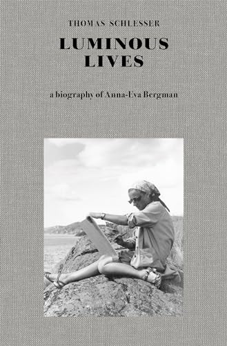 Book cover featuring artist Anna-Eva Bergman painting outdoors by the sea.