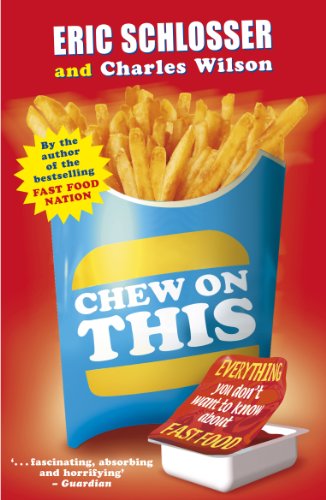 Book cover: āChew on Thisā with image of french fries in a container.