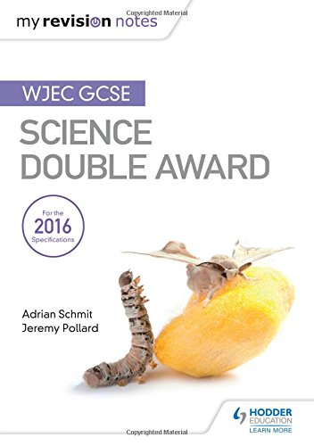 Book cover: “WJEC GCSE Science Double Award” with insect and fruit.