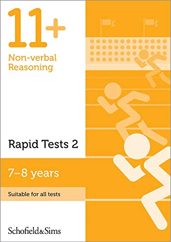 Book cover with orange and white design, figures running, “11+” text.