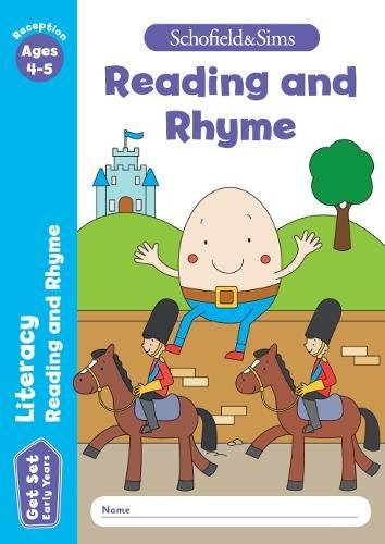 Book cover with cartoon egg, horses, and castle for ages 4-5.