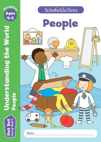 Book cover depicting children role-playing various professions, ages 4-5.