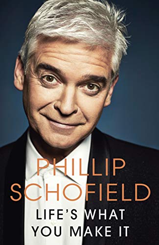 Book cover featuring a portrait of Phillip Schofield, with orange title text.