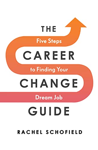 Book cover with orange and red text reading "The Career Change Guide.
