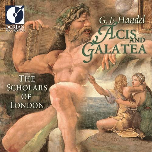 CD cover for Handel’s “Acis and Galatea” featuring classical figures.